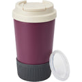 Mvabv Sixteen Ounce Tapered Travel Tumbler with Full Width Flip Hatch Plum - Product view